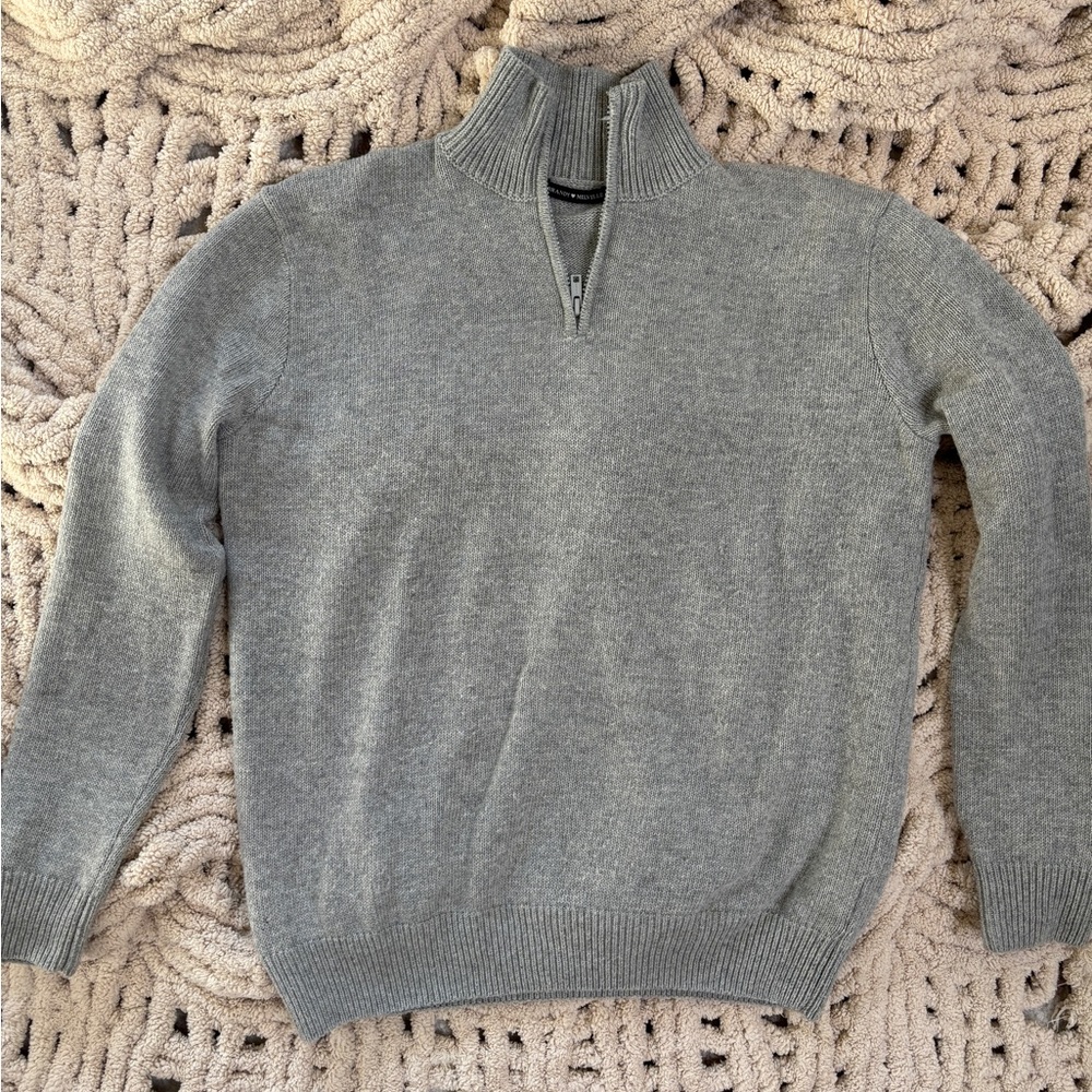 Brandy Melville Knit Quarter Zip Sweater